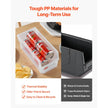 Plastic Stackable Storage Bins – 8 Pack Transparent Organizer Containers