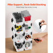 Plastic Stackable Storage Bins – 8 Pack Transparent Organizer Containers