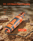 VEVOR Cordless Chainsaw Sharpener, 5-Speed Adjustable Electric Saw Chain Sharpener 5000-30000 RPM, Rechargeable Handheld Chainsaw Sharpening Tool with 4 Sharpening Heads & Angle Guide Attachment