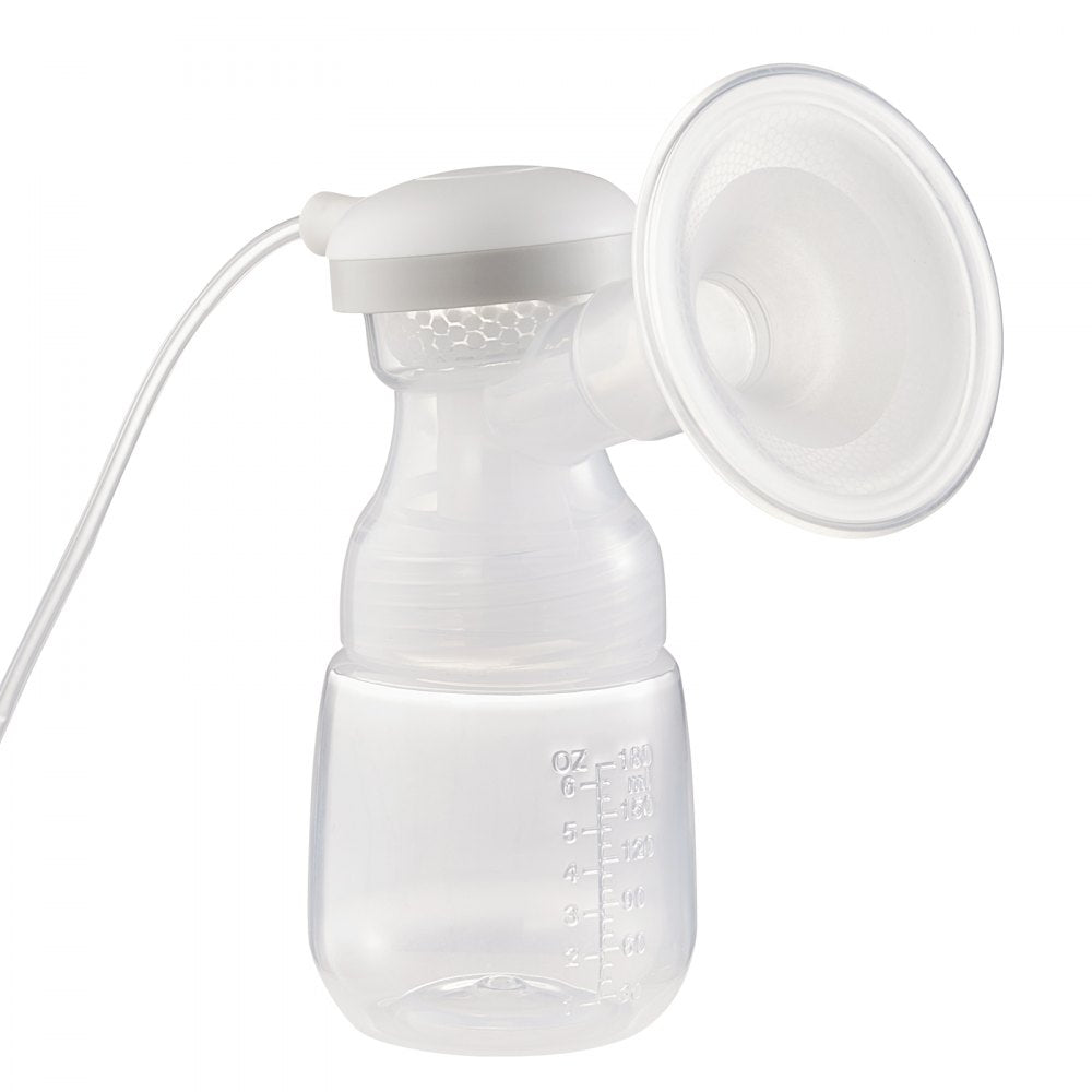 VEVOR Breast Pump, Single/Double Adjustable Electric Breast Pumps, 4 Modes & 9/15 Levels, Reciprocating Piston Pumps, 4000mAH Anti-Backflow Breastfeeding Pump with 300mmHg High Suction, 18/22mm Flange