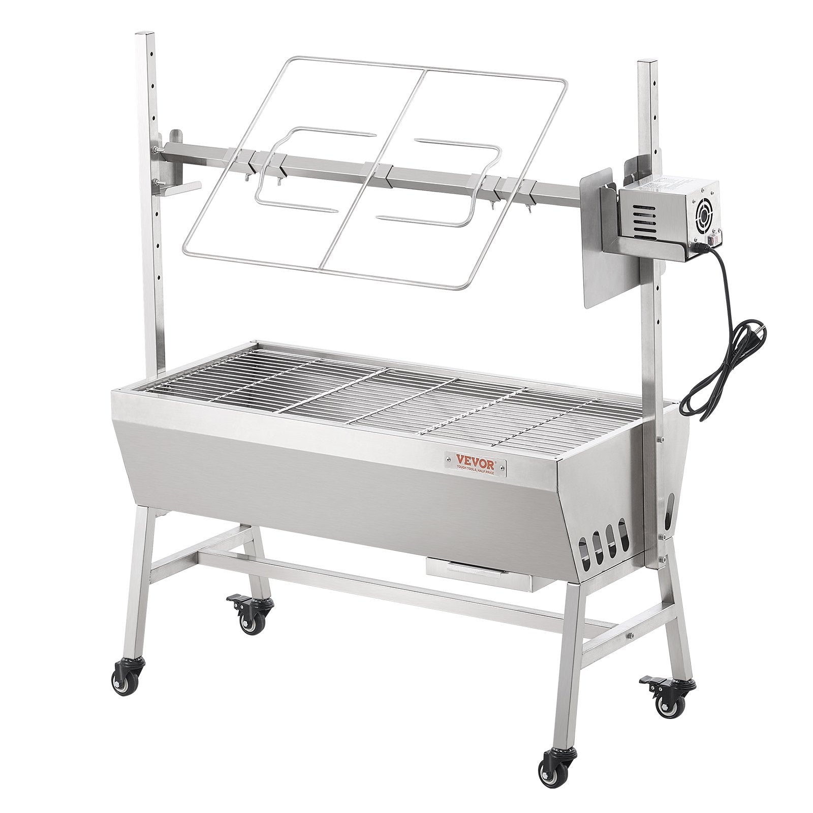VEVOR Roaster Spit Rotisserie BBQ Grill Pig Lamb Chicken Roaster 42W 135 lbs