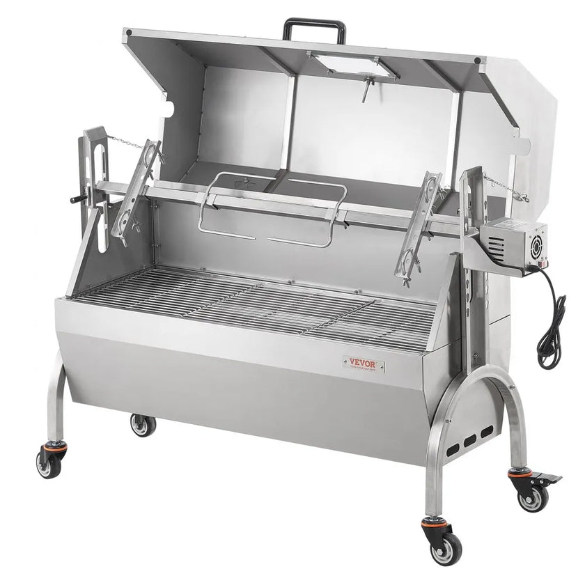 VEVOR Roaster Spit Rotisserie BBQ Grill Pig Lamb Chicken Roaster 52W 198LBS
