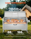 VEVOR Roaster Spit Rotisserie BBQ Grill Pig Lamb Chicken Roaster 60W 286 LBS