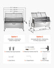 VEVOR Roaster Spit Rotisserie BBQ Grill Pig Lamb Chicken Roaster 60W 286 LBS
