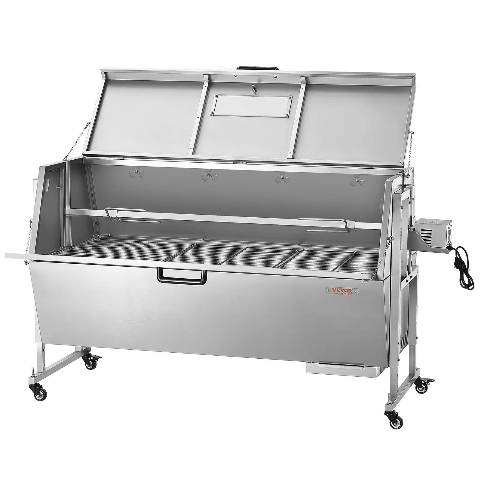 VEVOR Roaster Spit Rotisserie BBQ Grill Pig Lamb Chicken Roaster 60W 286 LBS