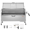VEVOR Roaster Spit Rotisserie BBQ Grill Pig Lamb Chicken Roaster 60W 286 LBS