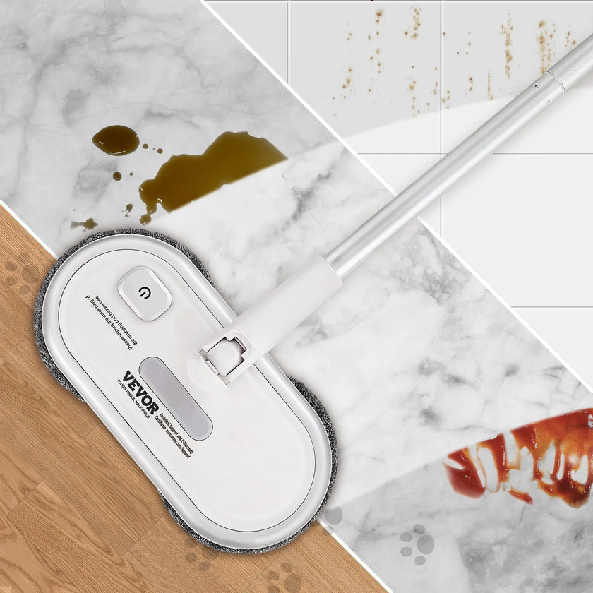 VEVOR Cordless Electric Mop Electric Spin Mop Floor Cleaning Dual Spinning Heads