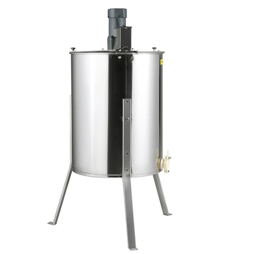 VEVOR Electric Honey Extractor, 4/8 Frames Honey Spinner Extractor, Stainless Steel Beekeeping Extraction, Honeycomb Drum Spinner with Lid, Apiary Centrifuge Equipment with Height Adjustable Stand