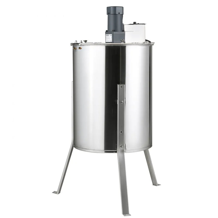 VEVOR Electric Honey Extractor, 4/8 Frames Honey Spinner Extractor, Stainless Steel Beekeeping Extraction, Honeycomb Drum Spinner with Lid, Apiary Centrifuge Equipment with Height Adjustable Stand
