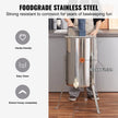 VEVOR Electric Honey Extractor, 2/4 Frames Honey Spinner Extractor, Stainless Steel Beekeeping Extraction, Honeycomb Drum Spinner with Lid, Apiary Centrifuge Equipment with Height Adjustable Stand
