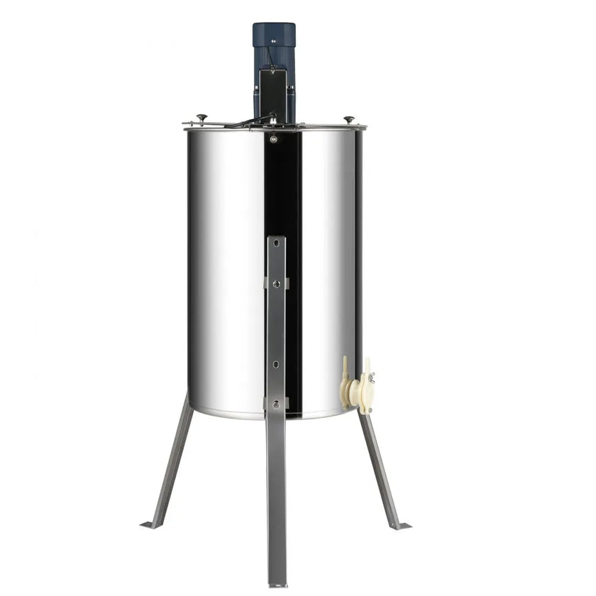 VEVOR Electric Honey Extractor, 2/4 Frames Honey Spinner Extractor, Stainless Steel Beekeeping Extraction, Honeycomb Drum Spinner with Lid, Apiary Centrifuge Equipment with Height Adjustable Stand