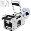 VEVOR Semi-Automatic Round Labeling Machine, 20-50pcs/min, Electric Bottle Label Applicator for Round Bottles, Round Bottle Labeler Suitable for Bottle Diameter 0.78-4.72 inches (with Pressing Bar)