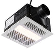 VEVOR Bathroom Exhaust Fan, 1500W Heating, 110 CFM High-Efficiency Ventilation, 1.5sones Low Noise Operation, Energy-Saving Bathroom Ceiling Fan, No Need For Attic Access, For Various Ceilings