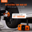 VEVOR Electric Hydraulic Car Floor Jack 5 Ton 12V w/Impact Wrench Inflator Pump