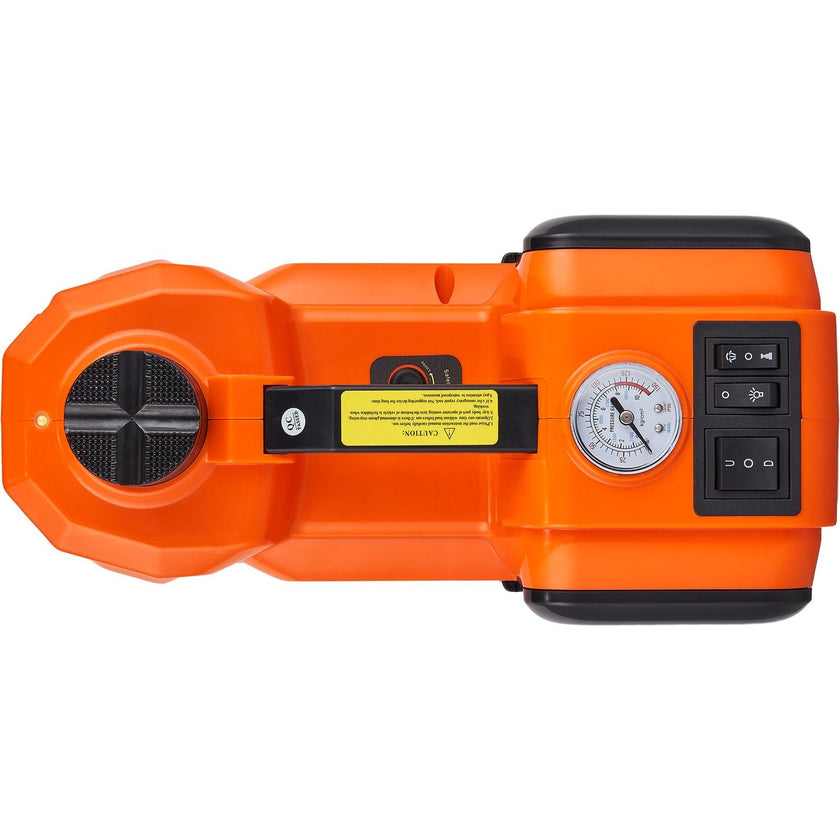 VEVOR Electric Hydraulic Car Floor Jack 5 Ton 12V w/Impact Wrench Inflator Pump