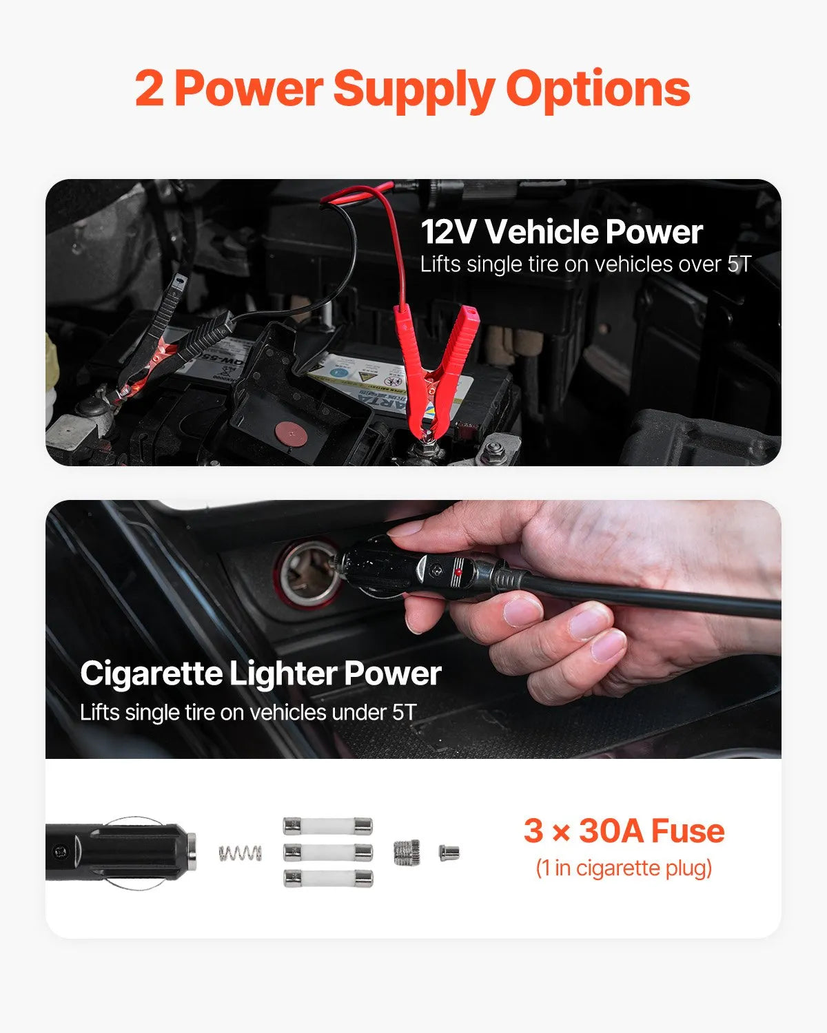 VEVOR Electric Car Jack 5 Tons /11000 lbs Jack kit with Electric Impact Wrench