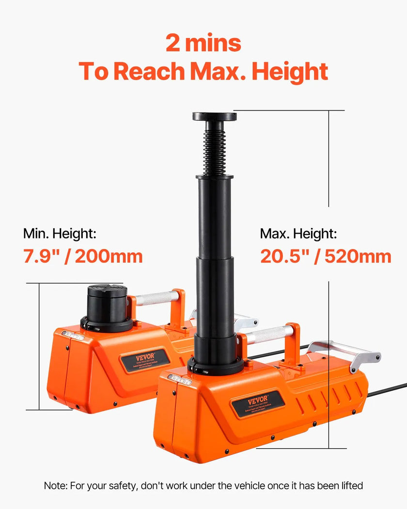 VEVOR Electric Car Jack 15 Tons /33000 lbs Portable Jack kit with LED Light