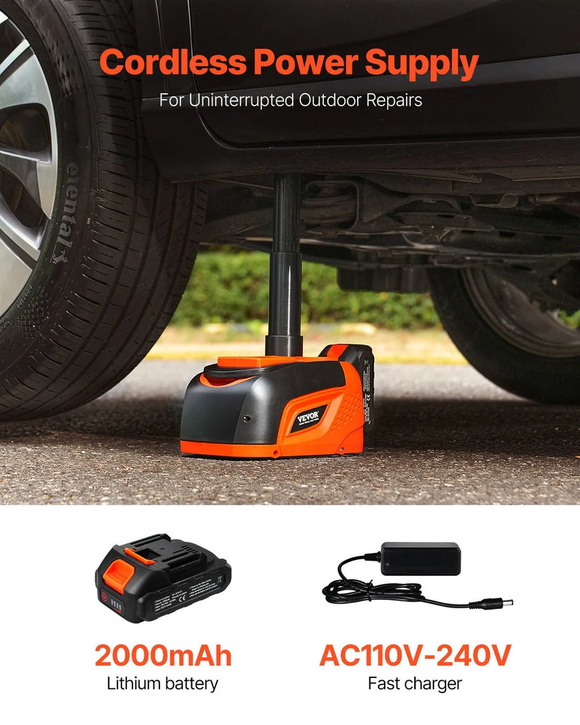 VEVOR Electric Car Jack 5 Tons /11000 lbs Portable Jack kit with Remote Control