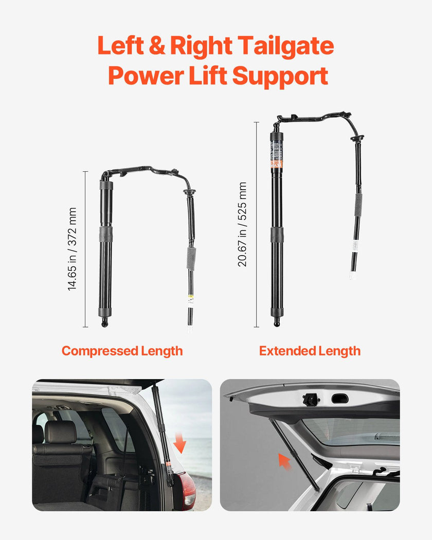 VEVOR 2PCS Rear Liftgate Power Struts Compatible with 2013-2018 TOYOTA RAV4