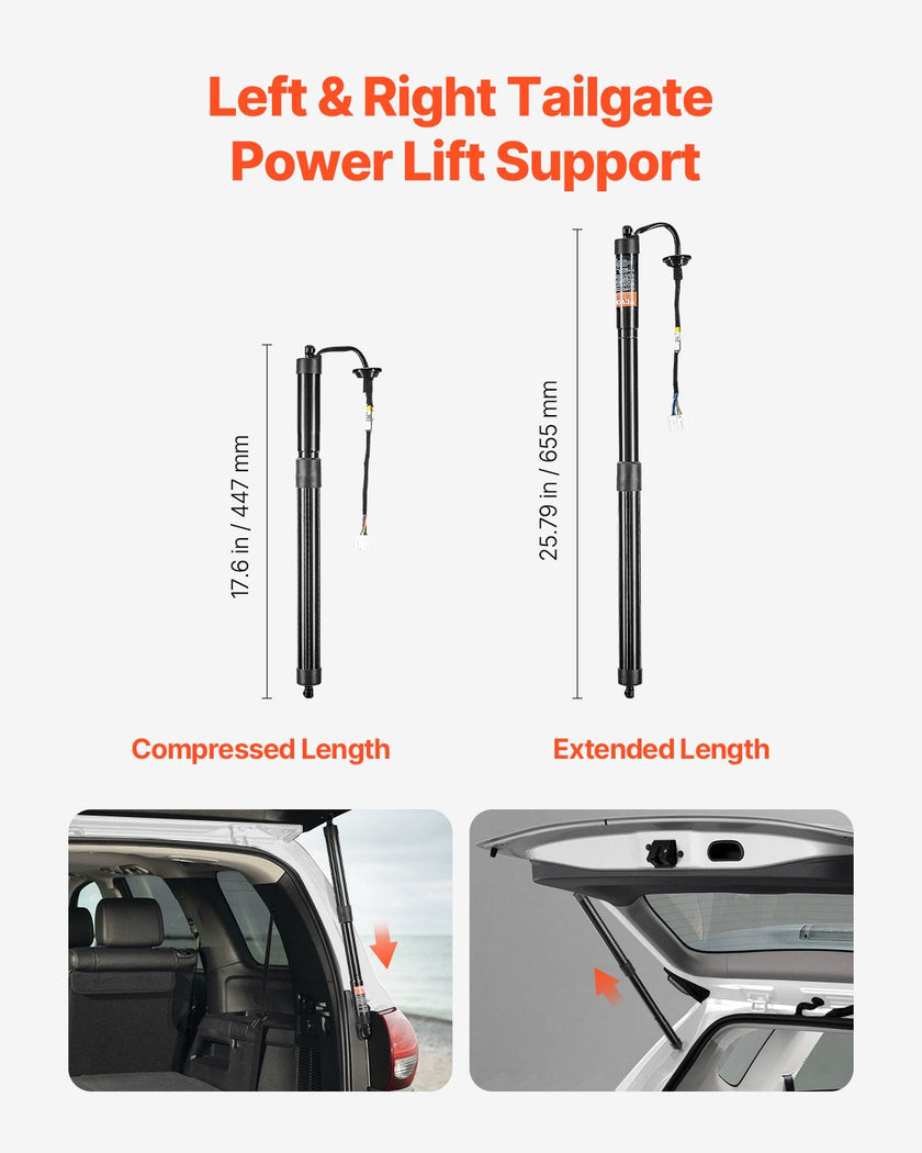 VEVOR 2PCS Rear Liftgate Power Struts Compatible with 2014-2020 Rogue/X-Trail