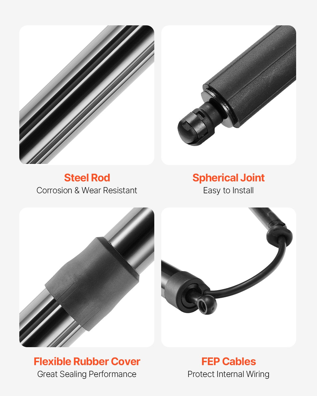VEVOR 2PCS Rear Liftgate Power Struts Compatible with 2014-2020 Rogue/X-Trail