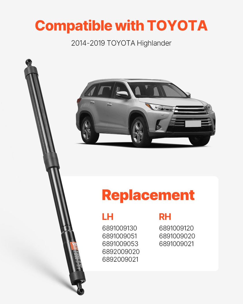 VEVOR 2PCS Rear Liftgate Power Struts Compatible with 2014-2019 Highlander