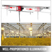 VEVOR Adjustable Indoor Grow Light Mover, 10.8 ft Light Rail Mover Kit 10 r/min, Mover Motor w on/off Button, Three Moving Rails, 0-120 Second Adjustable Time Delay, for Hydroponic Lighting System