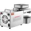 VEVOR Electric Oil Press Machine, 700W Stainless Steel Oil Extractor Machine, 140℃ / 284℉ Constant Temperature, Hot Press Oil Expeller for Pressing Peanuts, Sesame Seeds, Rapeseed, Tea Seeds