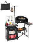 VEVOR Camping Kitchen Table Portable Outdoor Cook Station Storage Aluminum