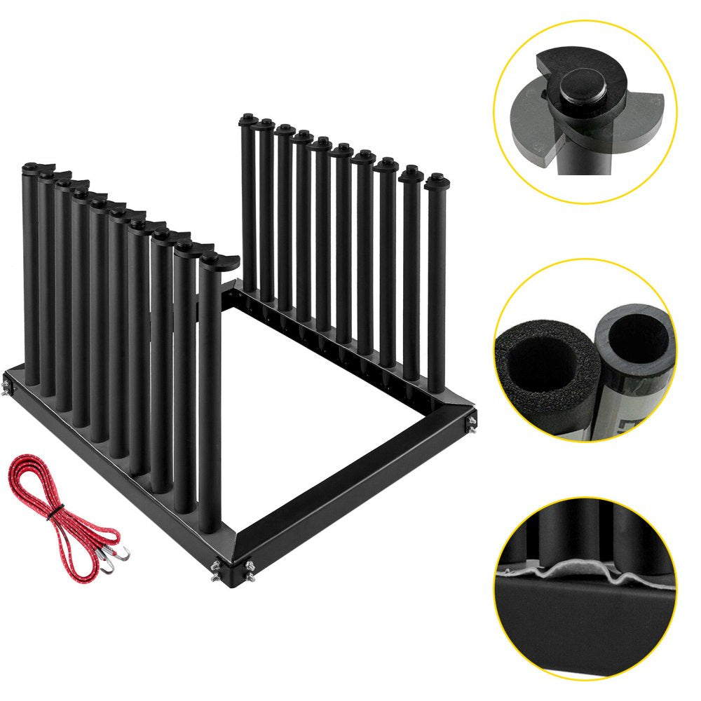 VEVOR Windshield Rack, Windshield Truck Rack, 9-Lite Auto Glass Rack, w/ PVC Pad