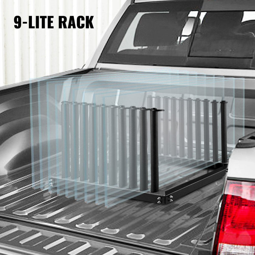 VEVOR Windshield Rack, Windshield Truck Rack, 9-Lite Auto Glass Rack, w/ PVC Pad