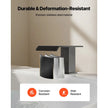 Roman Tub Faucet Waterfall Bathtub Faucet Set – Matte Black, 3-Hole Deck Mount, Dual Handle, Drip-Free Stainless Steel Design