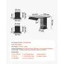 Roman Tub Faucet Waterfall Bathtub Faucet Set – Matte Black, 3-Hole Deck Mount, Dual Handle, Drip-Free Stainless Steel Design