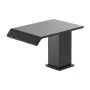Roman Tub Faucet Waterfall Bathtub Faucet Set – Matte Black, 3-Hole Deck Mount, Dual Handle, Drip-Free Stainless Steel Design