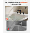 Roman Tub Faucet – 3-Hole Waterfall Bathtub Faucet with Dual Handles