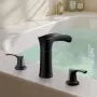 Roman Tub Faucet – 3-Hole Waterfall Bathtub Faucet with Dual Handles