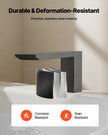 VEVOR Roman Tub Faucet, 3-Hole Bathtub Faucet with Handheld Shower, Matte Black, Stainless Stee
