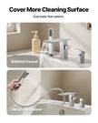 VEVOR Roman Tub Faucet, 3 Hole Waterfall Bathtub Faucet, Roman Bathtub Faucets Set with Shower Head & 1 Handle, Deck Mount Bath Tub Faucets Set for Adult Bathing, Brushed Stainless Steel, Drip-Free