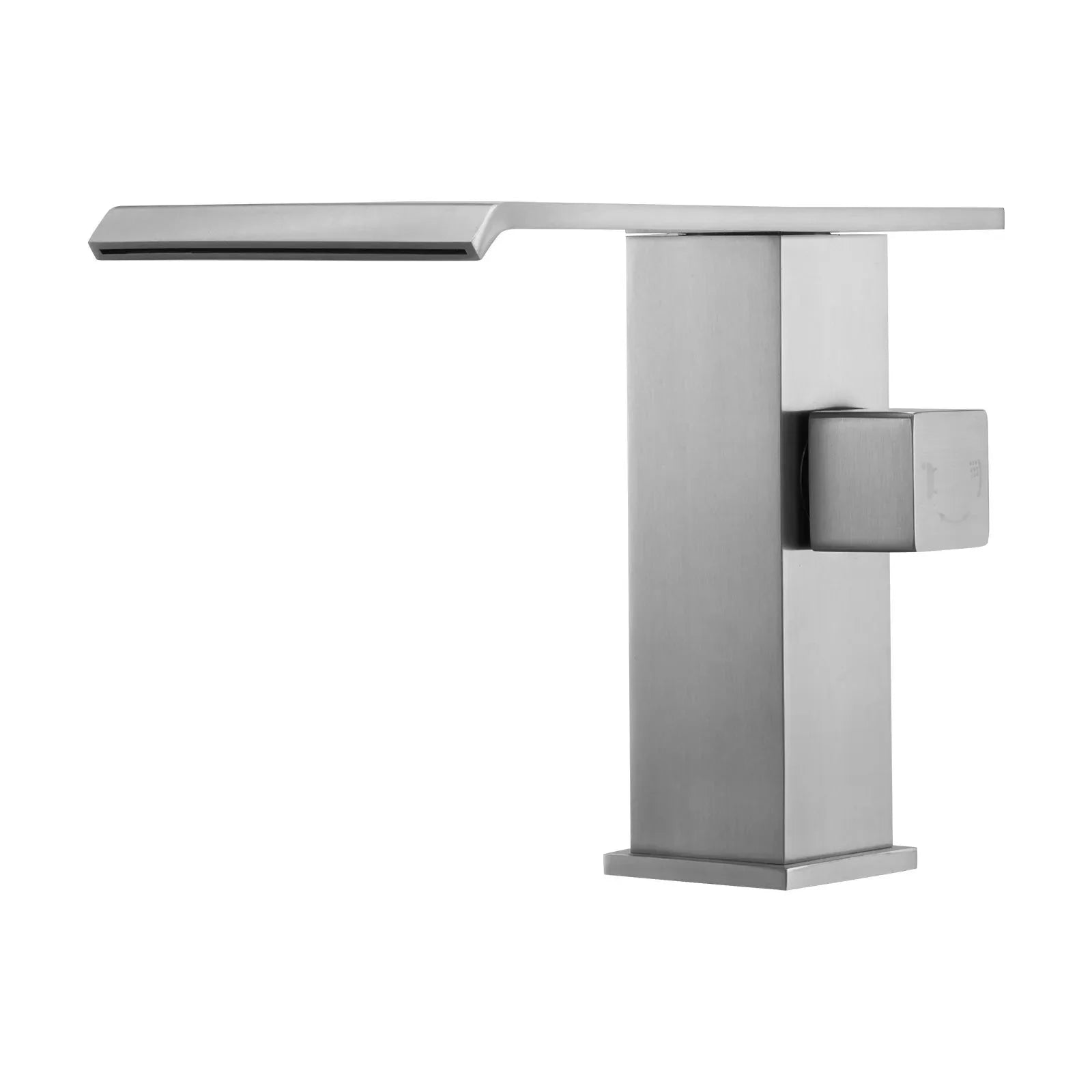 VEVOR Roman Tub Faucet, 3 Hole Waterfall Bathtub Faucet, Roman Bathtub Faucets Set with Shower Head & 1 Handle, Deck Mount Bath Tub Faucets Set for Adult Bathing, Brushed Stainless Steel, Drip-Free