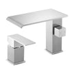 VEVOR Roman Tub Faucet, 3 Hole Waterfall Bathtub Faucet, Roman Bathtub Faucets Set with Shower Head & 1 Handle, Deck Mount Bath Tub Faucets Set for Adult Bathing, Brushed Stainless Steel, Drip-Free