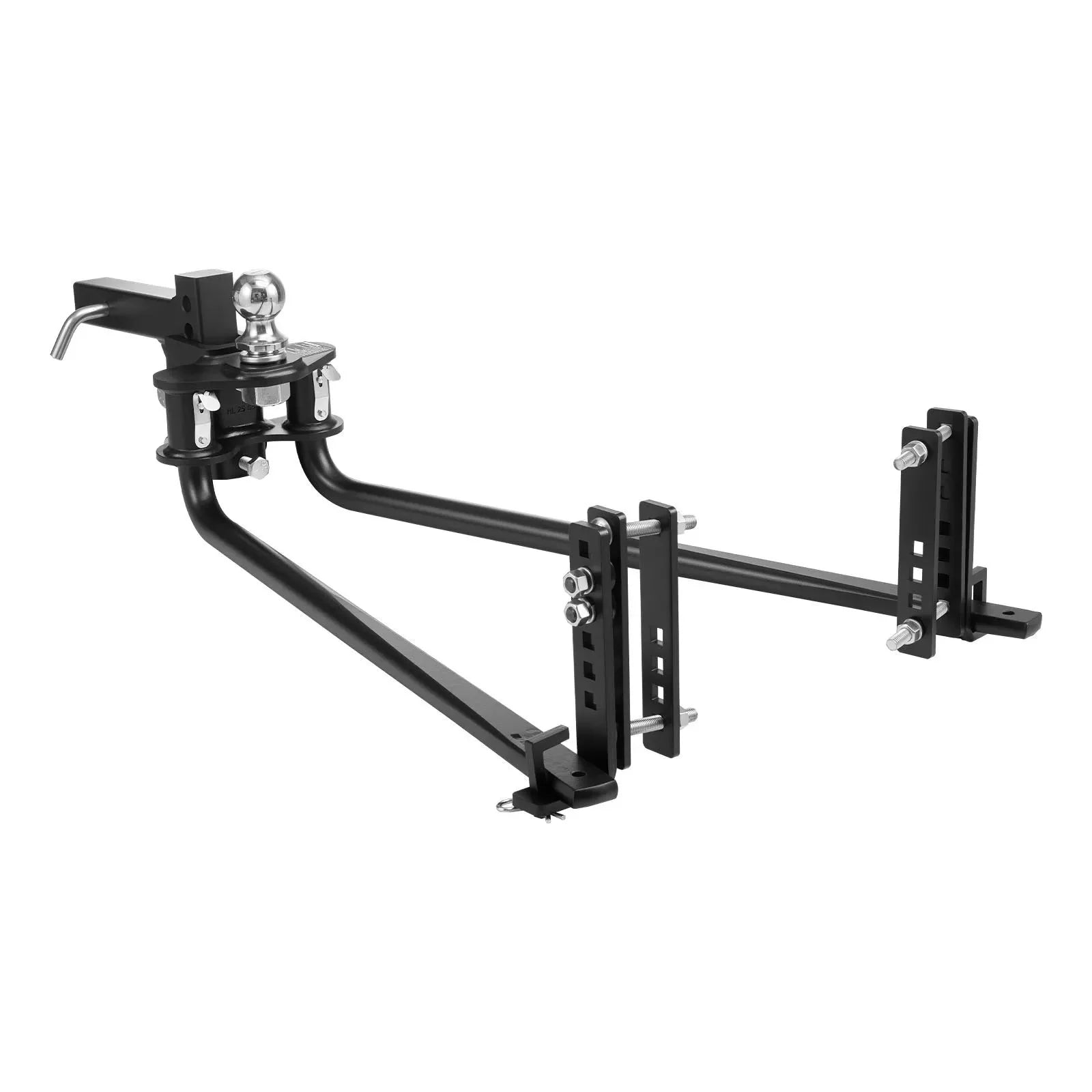 VEVOR Weight Distribution Hitch, 6000 lbs Max Towing & 600 lbs Max Tongue, Weight Distributing Hitches Kit with Sway Control Includes 2 in Shank & 2-5/16 in Ball, Load Leveling Hitch for Trailers