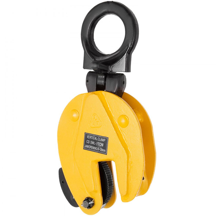 VEVOR 1T Plate Clamp 2204Lbs Plate Lifting Clamp Jaw Opening 0.6 inch Vertical Plate Clamp for Lifting and Transporting