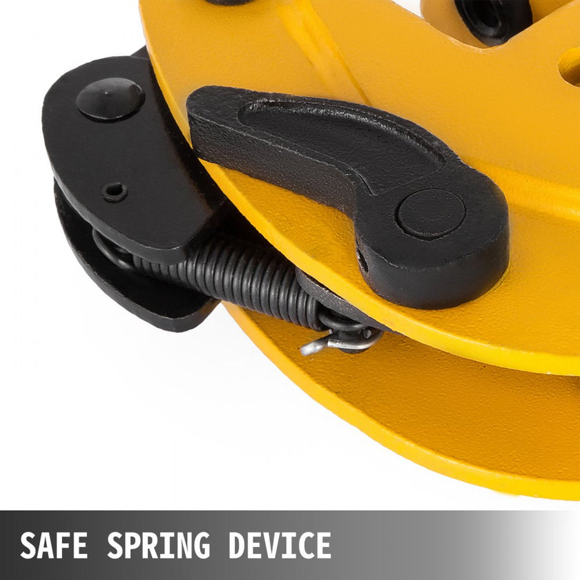 VEVOR 1T Plate Clamp 2204Lbs Plate Lifting Clamp Jaw Opening 0.6 inch Vertical Plate Clamp for Lifting and Transporting
