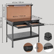 VEVOR Workbench A3 Steel Work Bench For Garage max. 1500W Heavy Duty Workbench 220lbs Weight Capacity 0.47