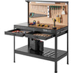 VEVOR Workbench A3 Steel Work Bench For Garage max. 1500W Heavy Duty Workbench 220lbs Weight Capacity 0.47