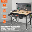VEVOR Workbench Adjustable Height 28-39.5