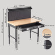VEVOR Workbench Adjustable Height 28-39.5