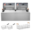 VEVOR Commercial Electric Deep Fryer Countertop Deep Fryer 3000W 18Qt / 17L