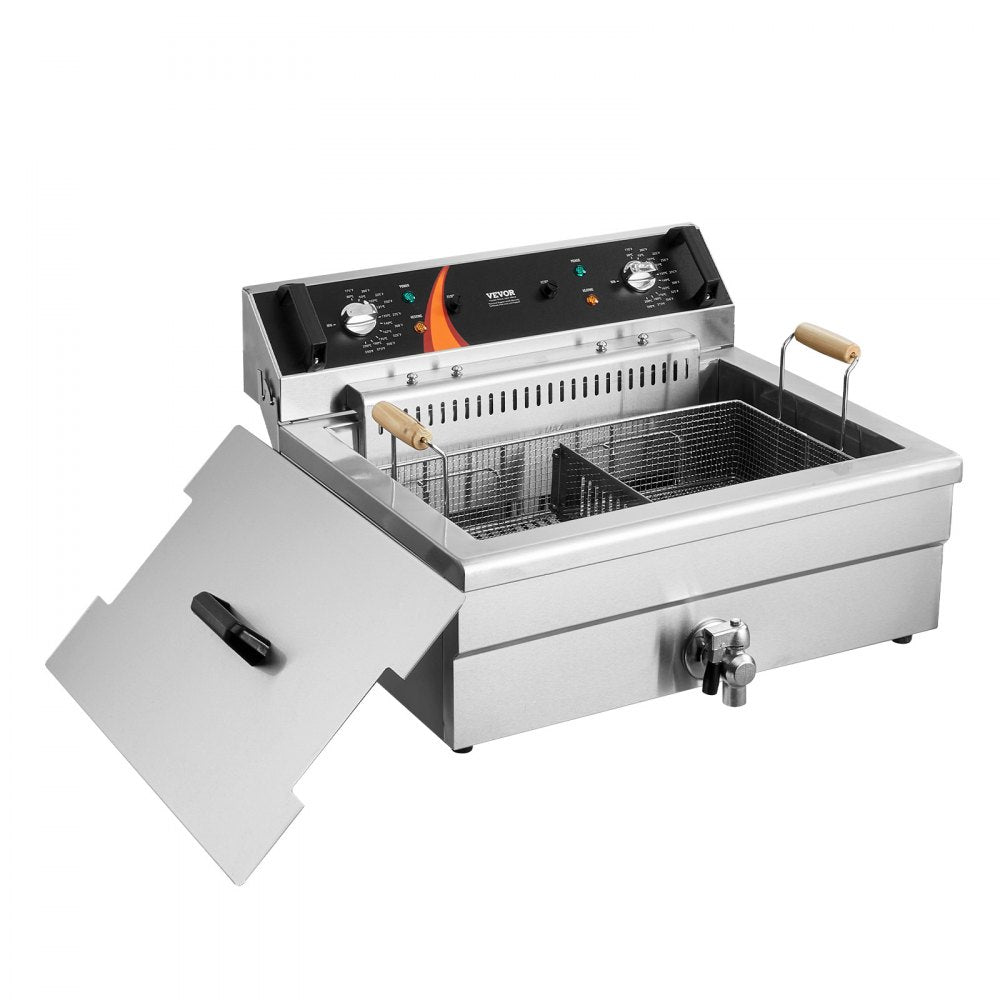VEVOR Commercial Electric Deep Fryer Countertop Deep Fryer 3000W 30.6Qt / 29L
