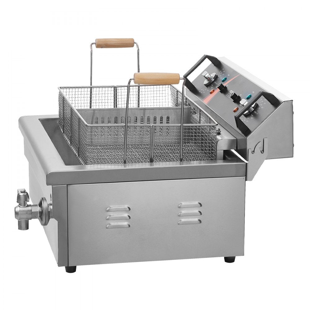VEVOR Commercial Electric Deep Fryer Countertop Deep Fryer 3000W 30.6Qt / 29L